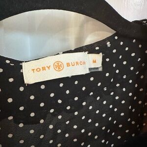 Tory Burch Black and White Polka Dot Blouse
